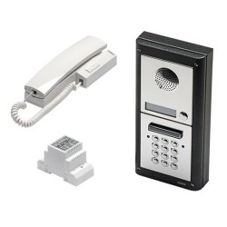 DK4K-1S, 1 Button Audio Intercom Kit with coded keypad